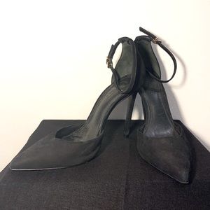 Schutz Black Suede Stiletto High Heels